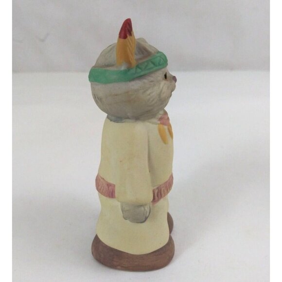 Vintage 1990 Trippies American Indian Cats 4" Salt & Pepper Shakers - Picture 3 of 13